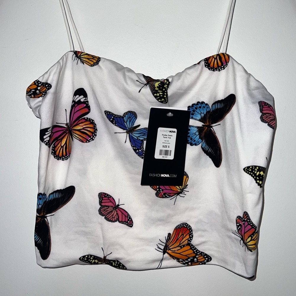 Fashion Nova butterfly tube top